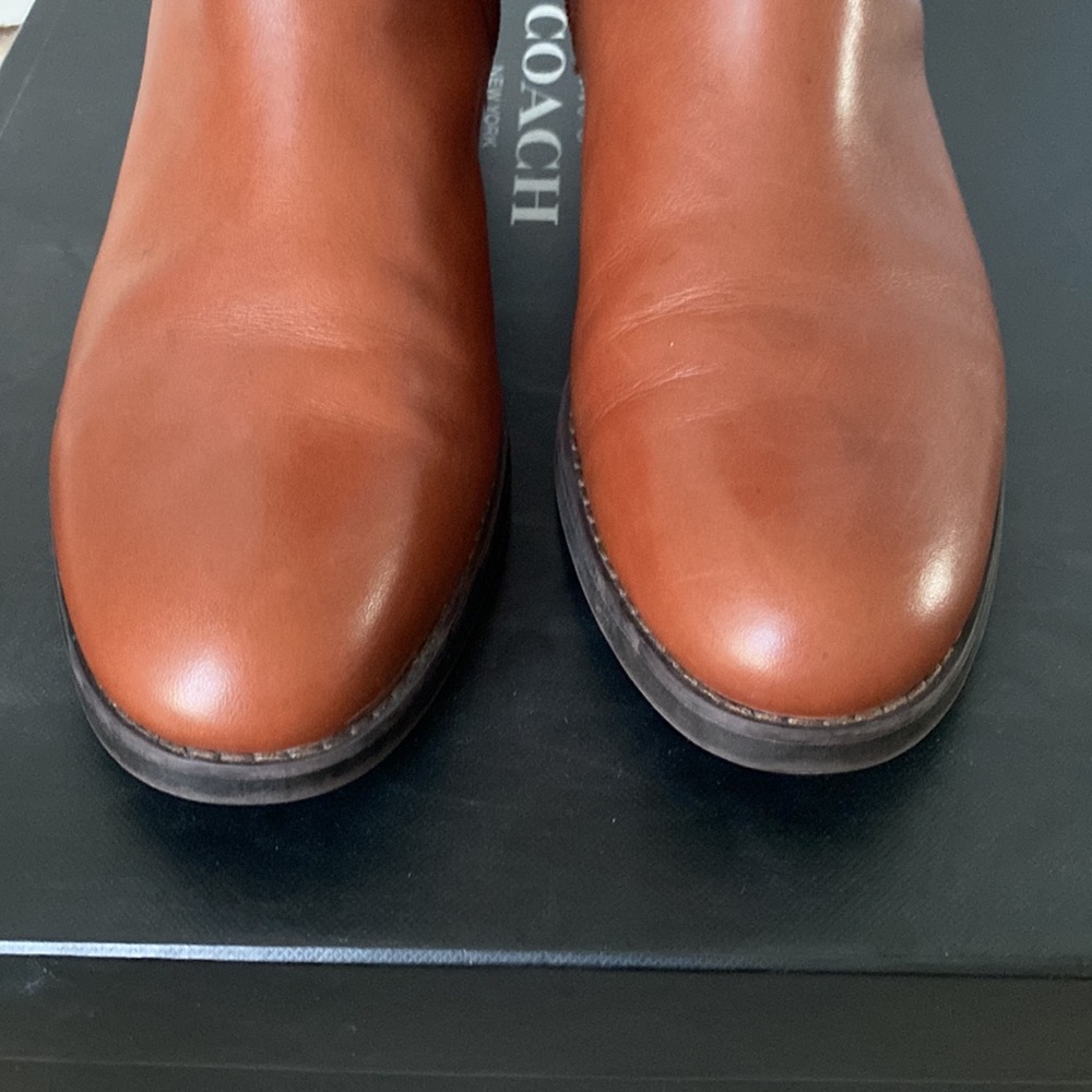 Authentic Coach Knee High Leather Boots - Size 9B - Picture 6 of 10